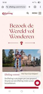 Efteling kaartje, Eén persoon