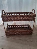 Handgemaakte landelijke rieten rekje, Huis en Inrichting, Ophalen of Verzenden, Gebruikt
