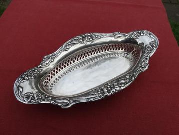 Art nouveau zilveren mandje, bonbonmand, broodmandje zilver beschikbaar voor biedingen