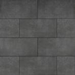 *ACTIE* Keramische tegel1cm+3cm Cementlook Antraciet, Verzenden, Nieuw, Keramiek, Terrastegels