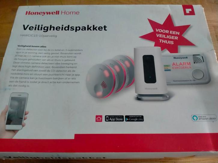 Honeywell Home Veiligheidspakket HAWC1C1S, Doe-het-zelf en Verbouw, Alarmsystemen, Nieuw, Compleet systeem, Beweging, Draadloos