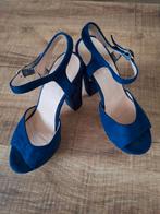 blauwe hoge damesschoenen pumps maat 35, Kleding | Dames, Schoenen, Blauw, Ophalen of Verzenden, Schoenen met hoge hakken, Zo goed als nieuw