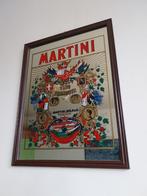 Vintage Martini Reclamespiegel, Ophalen, Rechthoekig, Minder dan 50 cm, Minder dan 100 cm