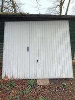 Garagepoort  , kantelpoort  , met loopdeur, 215 cm of meer, Gebruikt, 120 cm of meer, Metaal