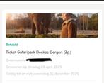Safaripark beekse bergen, Tickets en Kaartjes, Twee personen