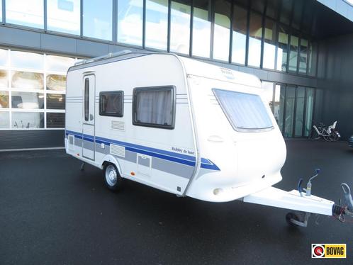 Hobby De Luxe 400 SB, Caravans en Kamperen, Caravans, tot en met 4, 750 - 1000 kg, Treinzit, Hobby, Dwarsbed, Overige, Fietsenrek