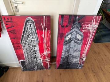 Hardboard posters 2x beschikbaar voor biedingen