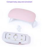 Mini UV 6W nageldroger 6 LED, Wit, Nieuw, Ophalen of Verzenden, Handen en Nagels