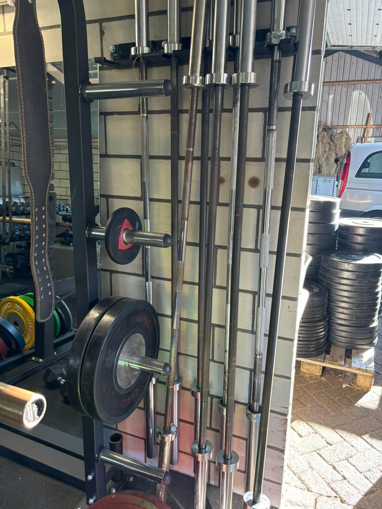 Olympische halterstangen 220 cm - 20 kg (50 mm), Sport en Fitness, Fitnessmaterialen, Ophalen, Divers, Zo goed als nieuw, Divers