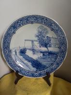 5529) mooi antiek bord G Poggenbeek landschap, Antiek en Kunst, Ophalen of Verzenden