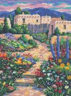 borduurpakket SOUTHWEST GARDEN needlepoint sunset marti, Ophalen of Verzenden, Nieuw, Handborduren, Borduurpakket
