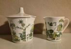 Vintage FIGGJO Roomstel - Suikerpot & Melkkan, Antiek en Kunst, Ophalen of Verzenden