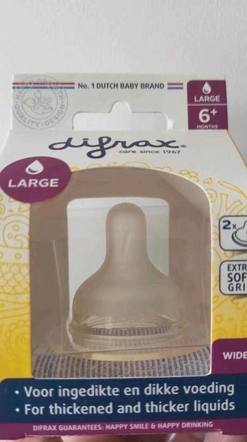 Nieuw! Difrax 6+ maanden flessen speen  beschikbaar voor biedingen