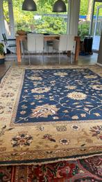 Perzisch tapijt, Huis en Inrichting, Stoffering | Tapijten en Kleden, 200 cm of meer, Blauw, Rechthoekig, Zo goed als nieuw