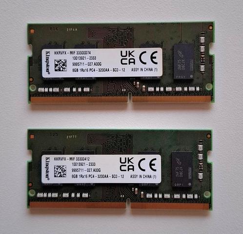 Geheugen 2 x 8 gb   16gb, Computers en Software, RAM geheugen, Nieuw, Laptop, 16 GB, DDR4, Ophalen