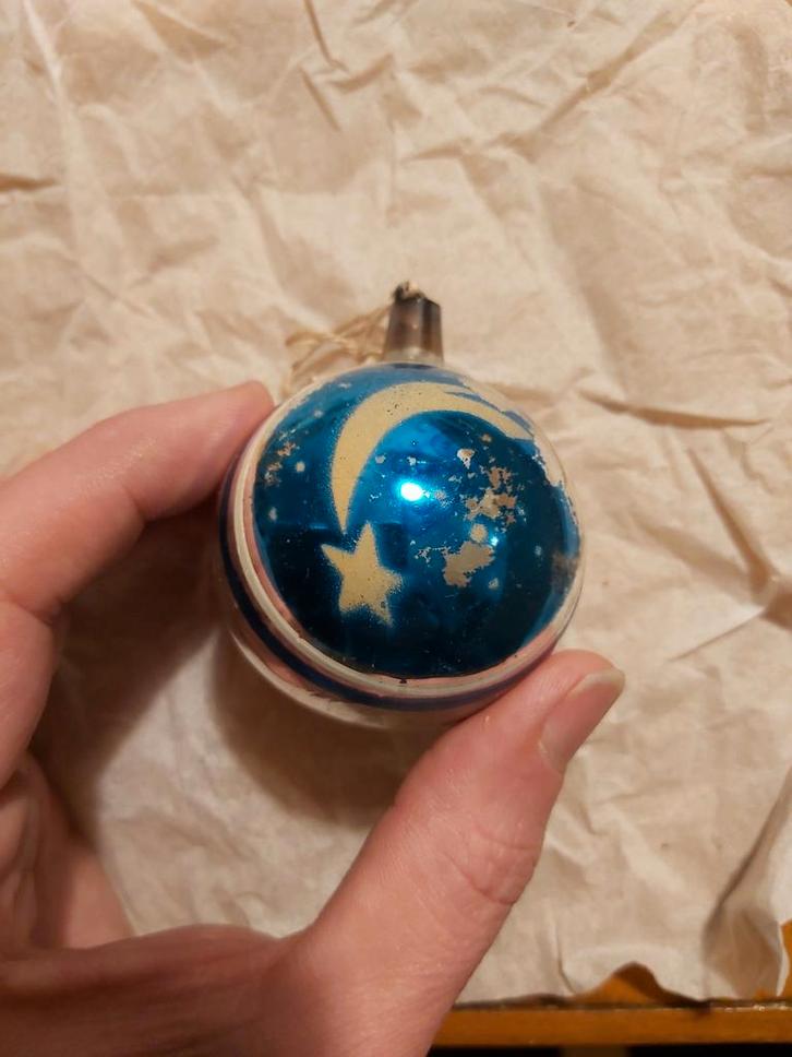 Oude Ajeko kerstbal vallende ster, Diversen, Kerst, Ophalen of Verzenden