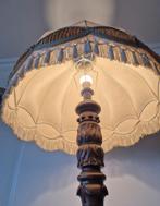 Vintage Eiken Schemerlamp met Kap, Ophalen, Hout, Vintage, Minder dan 100 cm