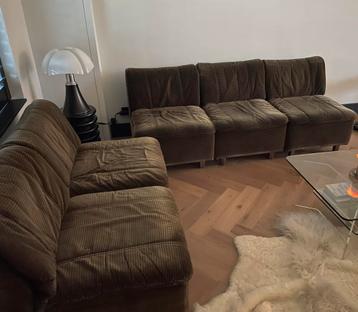 Munsterring vintage retro elementen stoffen bank banstel beschikbaar voor biedingen