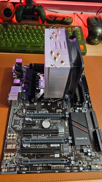 Gigabyte GA-Z170XP-SLI met 6700K en 32Gb geheugen beschikbaar voor biedingen
