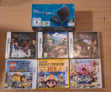 New Nintendo 2DS XL + 6 Games (3DS & DS) beschikbaar voor biedingen