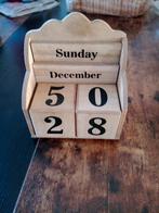 1 Houten kalenders, Ophalen of Verzenden, Jaarkalender, Zo goed als nieuw