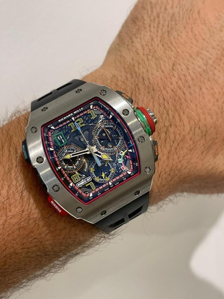 Richard Mille 65-01 2022 Fullset, Sieraden, Tassen en Uiterlijk, Sporthorloges, Zo goed als nieuw, Android, Ophalen of Verzenden