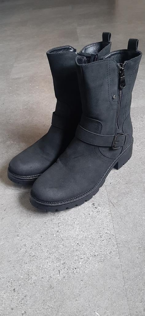 Laarzen Dolcis, maat 41, Zwart, Lage of Enkellaarzen, Ophalen of Verzenden, Zo goed als nieuw