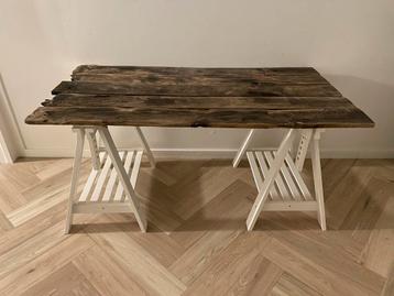 Origineel verstelbaar bureau van mooi hout