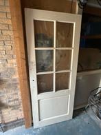Binnendeur met glas 200x83, Doe-het-zelf en Verbouw, Deuren en Horren, Ophalen, Gebruikt, 80 tot 100 cm, Binnendeur