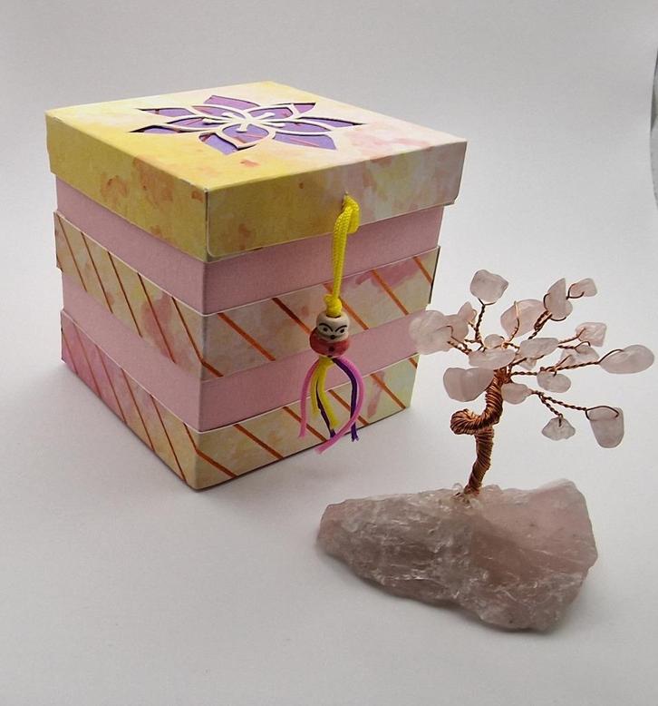 Edelsteenboom Rozenkwarts, Sieraden, Tassen en Uiterlijk, Edelstenen, Nieuw, Ophalen of Verzenden