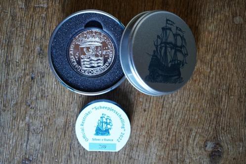 SCHEEPJESSCHELLING 2022, herslag, zilver (31,1 gr.), proof, Postzegels en Munten, Munten | Nederland, Zilver, Ophalen of Verzenden
