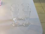 sorbetglazen persglas, 4 stuks coupes, Glas of Glazen, Ophalen of Verzenden, Overige stijlen, Glas