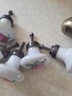 6 grote antieke kastknoppen porselein set prijs 35 euro, Antiek en Kunst, Ophalen of Verzenden
