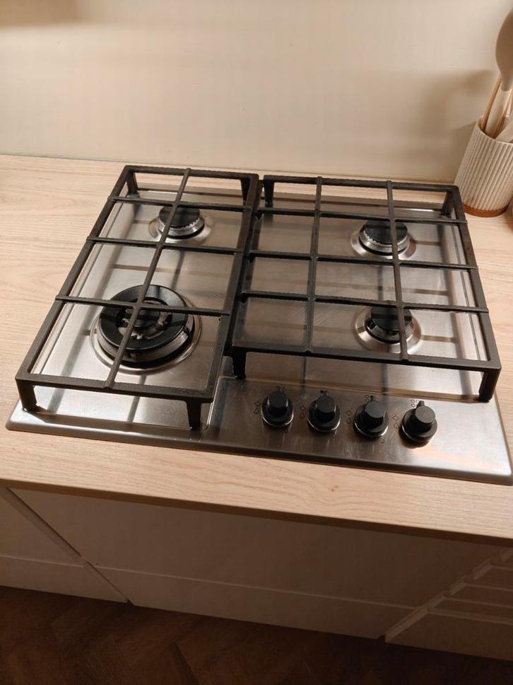 Ikea inbouw gaskookplaat - nette staat, Witgoed en Apparatuur, Kookplaten, Gebruikt, Inbouw, Gas, 4 kookzones, Ophalen