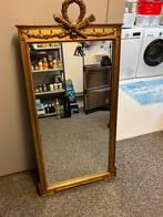Brocante spiegel goudkleurig, Antiek en Kunst, Antiek | Spiegels, Ophalen, Rechthoekig, 50 tot 100 cm, 100 tot 150 cm