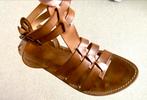 Leren hoge sandalen maat 39 ZGAN, Ophalen of Verzenden, Zo goed als nieuw, Sandalen of Muiltjes