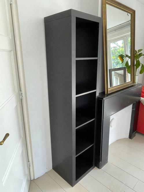 Kast, Ikea Kallax, zwart, 5 vakken, Huis en Inrichting, Kasten | Kledingkasten, Zo goed als nieuw, 150 tot 200 cm, Minder dan 50 cm