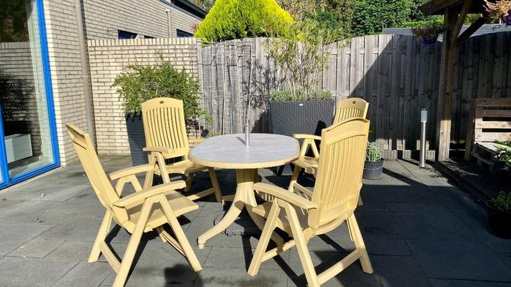 Hartman Prestige Selection set, Tuin en Terras, Tuinstoelen, Gebruikt, Kunststof, Inklapbaar, Stapelbaar, Verstelbaar, Ophalen