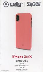 Telefoon Hoes - iPhone Xs/X Celly Chock Fel Oranje Back Case, Verzenden, Nieuw, IPhone XS