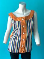 Vintage originele jaren 70 linnen tuniek maat 40, Maat 38/40 (M), Overige kleuren, Verzenden, Vintage