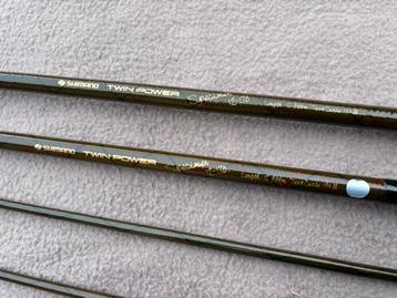 2 x shimano twinpower 12ft 1.75lbs hengel / penhengel beschikbaar voor biedingen