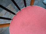 retro vintage stoel met spijlen en kunstof bekleedde zitting, Huis en Inrichting, Stoelen, Metaal, Gebruikt, Overige kleuren, Ophalen of Verzenden