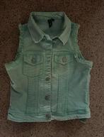 Groene spijkerstof gilet - maat xs, Ophalen of Verzenden, Zo goed als nieuw, Maat 36 (S), Groen