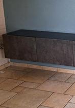 Ikea besta tv kast zwart bruin met betonlook, Ophalen, Gebruikt, Minder dan 150 cm, Minder dan 100 cm