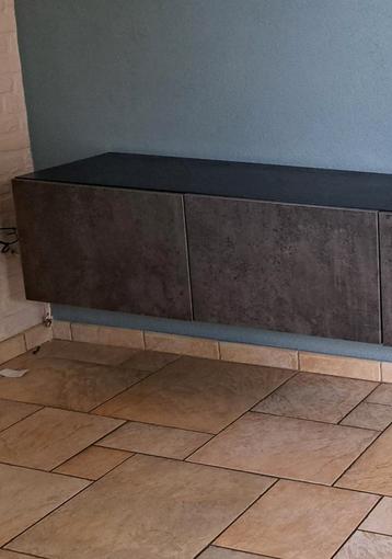 Ikea besta tv kast zwart bruin met betonlook beschikbaar voor biedingen