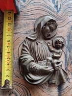Vintage Maria met kind reliëf, Antiek en Kunst, Antiek | Religie, Ophalen of Verzenden