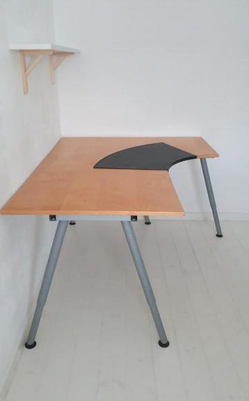Bureau ikea galant 160x 80 hoogte verstelbaar - afbeelding 3