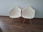 2 kuipstoelen wit, Huis en Inrichting, Stoelen, Ophalen, Zo goed als nieuw, Wit, Twee