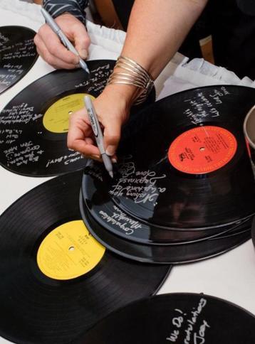 -> Decoratie platen / Lp's & Singles <- (aankleding feest) beschikbaar voor biedingen