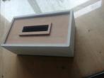 Houten tissue box tissuehouder, Huis en Inrichting, Badkamer | Badtextiel en Accessoires, Ophalen of Verzenden, Gebruikt, Wit